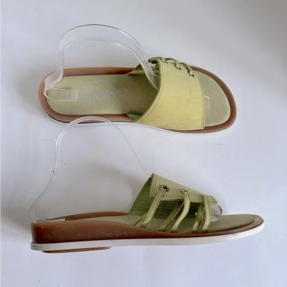 Mila Paoli Leather Slide Slip on’ Sandals. Size 9 - Picture 7 of 11